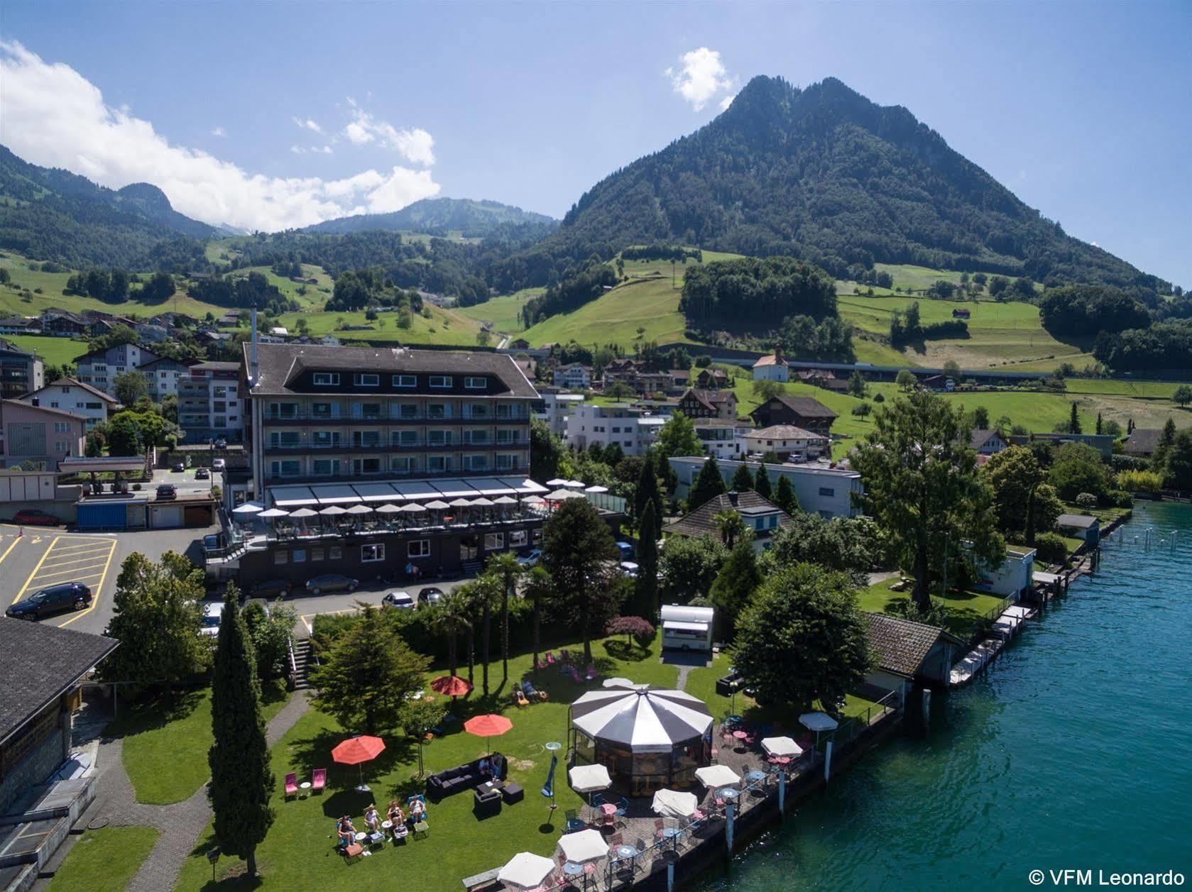 Seehotel Sternen Beckenried Exterior foto